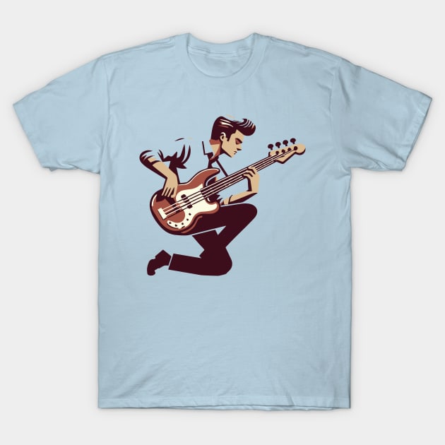 Retro Bassman T-Shirt by n23tees